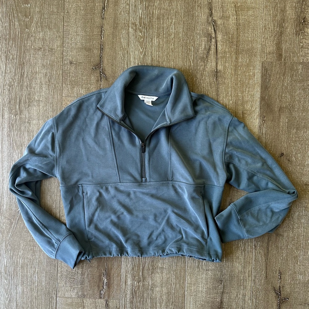 EUC Athleta Seasoft Quarter-Zip Pullover size S